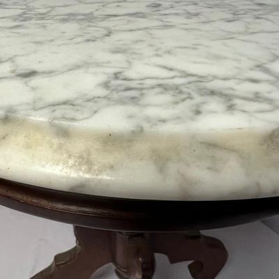 Italian Marble Topped Victorian Parlor Table & More (M-RG)