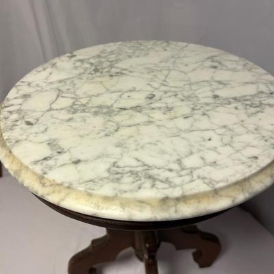 Italian Marble Topped Victorian Parlor Table & More (M-RG)