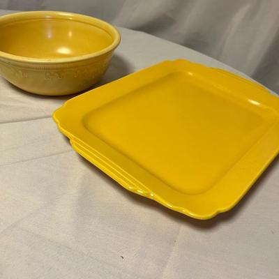 Yellow & Teal Platters & Bowls (DR-RG)