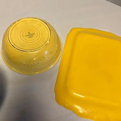 Yellow & Teal Platters & Bowls (DR-RG)