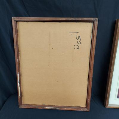 Framed Tom Wood Clown Art (OB4-BBL)