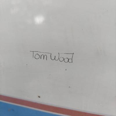 Framed Tom Wood Clown Art (OB4-BBL)