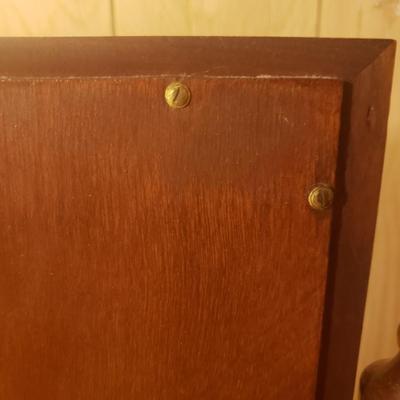 Unique Wooden Desk, Junique Lamp and Dresser Top Mirror (M-KD)