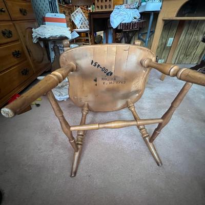 Pair of Wooden Spindle Back Chairs (DR-MG)