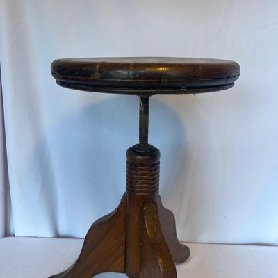 Pair of Vintage Wooden Stools (DR-MG)