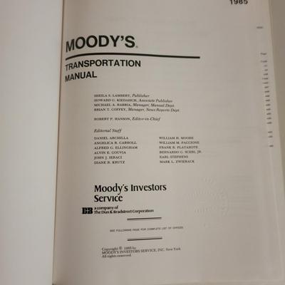 Moody's Railroad and Industrial Investment Books (O-DW)