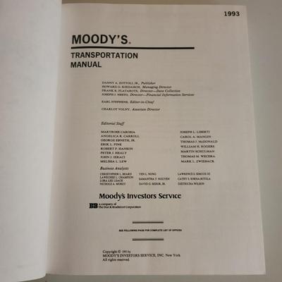 Moody's Railroad and Industrial Investment Books (O-DW)