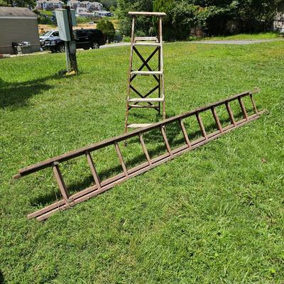 Vintage Wood Ladders For Decor Only (OB1-JS)