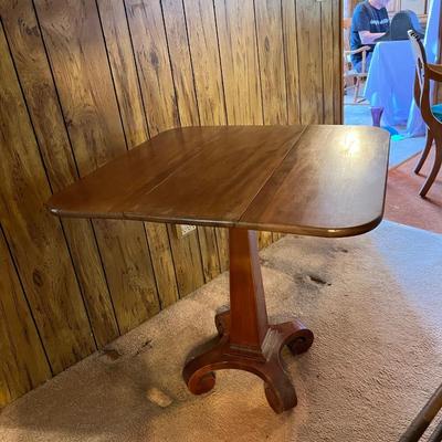 Pedestal Drop Leaf Table & Chair (DR-RG)