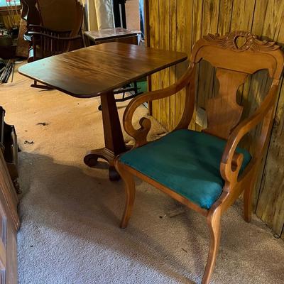 Pedestal Drop Leaf Table & Chair (DR-RG)