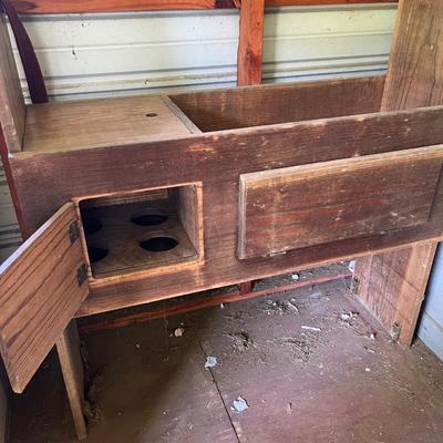 Unique Rustic Wooden Hutch (OB1-RG)