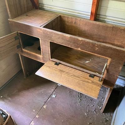 Unique Rustic Wooden Hutch (OB1-RG)