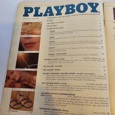 3 Vintage Playboy Magazines  (LR-JS)