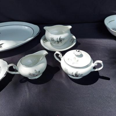 Vintage Nocturne Yamaka Japan Eight Place Setting China Set (OB4-BBL)
