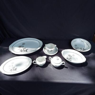 Vintage Nocturne Yamaka Japan Eight Place Setting China Set (OB4-BBL)