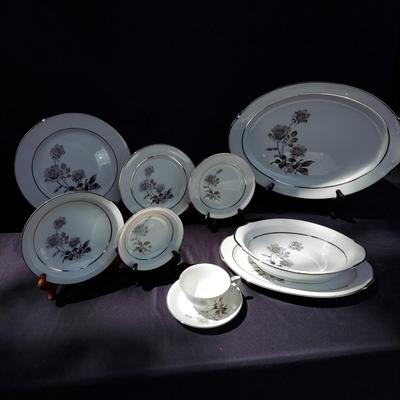 Vintage Nocturne Yamaka Japan Eight Place Setting China Set (OB4-BBL)