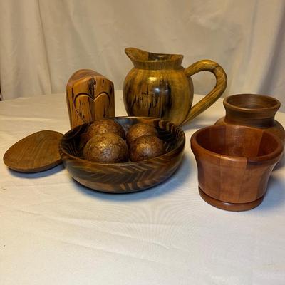 Handcrafted Wooden Bowls, Vases, Pitcher & More (DR-RG)