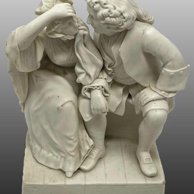 Uncle Toby and the Widow Wadman model figurine