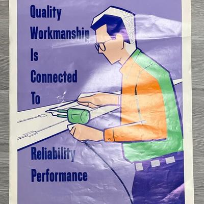 POSTER. Quality Workmanship Is Connected To Reliability Performance/Elliot Service Company Inc. USA