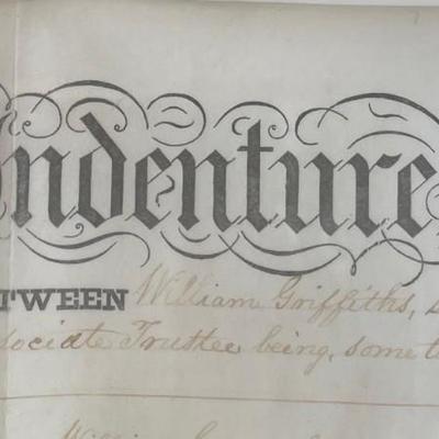 1863 Civil War Era Indenture / Land sale