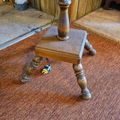 Unique Side Table Lamp & Shade  (LR-JS)