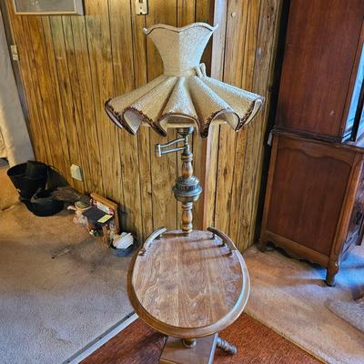 Unique Side Table Lamp & Shade  (LR-JS)