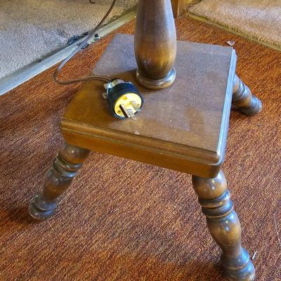 Unique Side Table Lamp & Shade  (LR-JS)