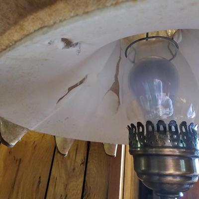 Unique Side Table Lamp & Shade  (LR-JS)