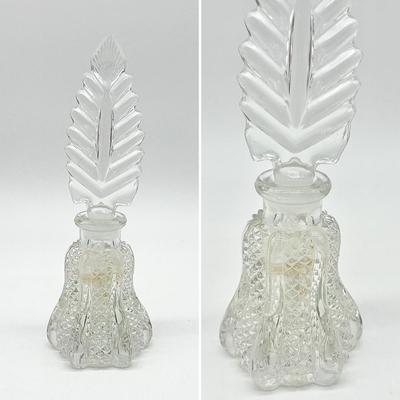 Pair (2) Glass Perfume Bottles