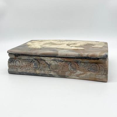 Incolay Stone Trinket Jewelry Box ~ *Read Details