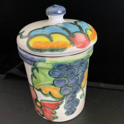 CELINA PORTUGAL HAND PAINTED CANISTERS