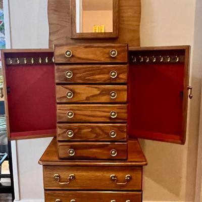 Solid Wood Jewelry Chest