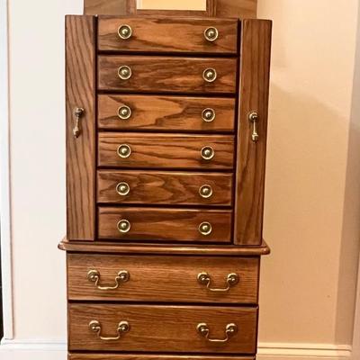 Solid Wood Jewelry Chest
