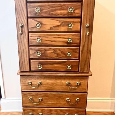 Solid Wood Jewelry Chest