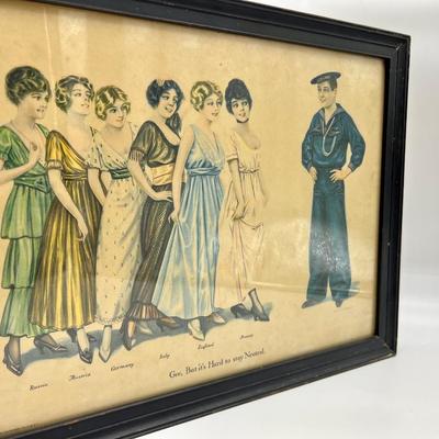 Gee, But its Hard to Stay Neutral - Ladies Wallace Robinson Vintage Print Robinson