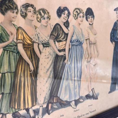 Gee, But its Hard to Stay Neutral - Ladies Wallace Robinson Vintage Print Robinson