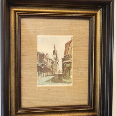 Don Davey Framed Art of French Quarter