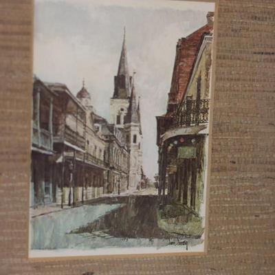 Don Davey Framed Art of French Quarter