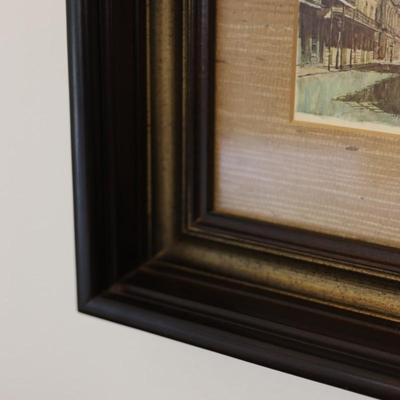 Don Davey Framed Art of French Quarter