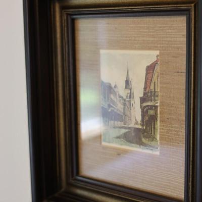 Don Davey Framed Art of French Quarter