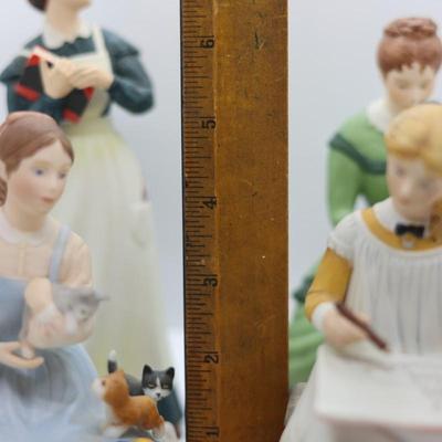 Collection of Four Little Women Fine Porcelain Figurines