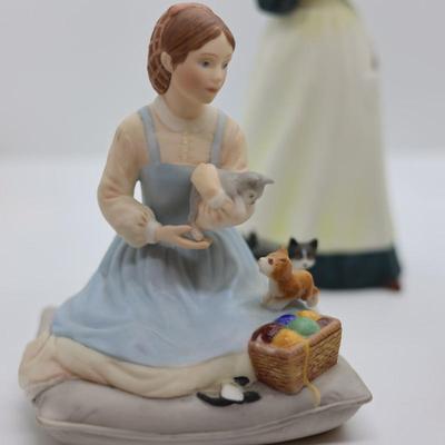 Collection of Four Little Women Fine Porcelain Figurines