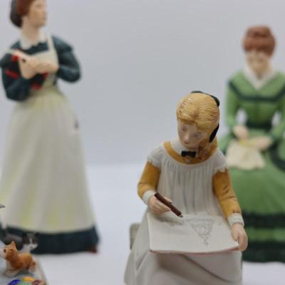Collection of Four Little Women Fine Porcelain Figurines