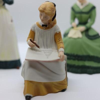 Collection of Four Little Women Fine Porcelain Figurines
