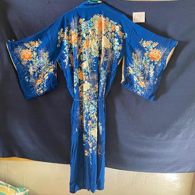 Vintage Kimono Robe and Bottoms