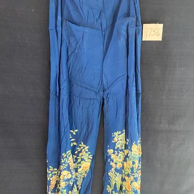 Vintage Kimono Robe and Bottoms