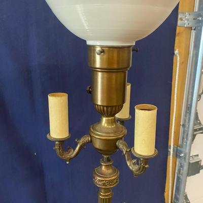Vintage Torchiere Floor Lamp