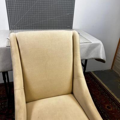 Linen Office Chair 