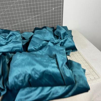 Turquoise Blue Velvet Curtain Panels