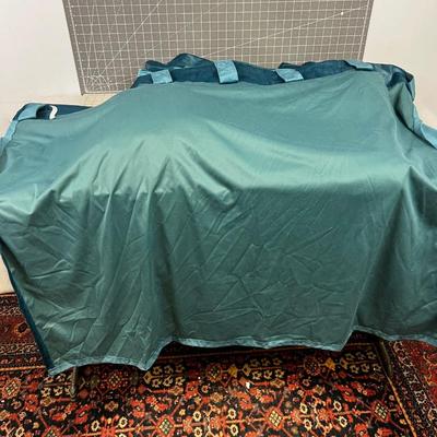 Turquoise Blue Velvet Curtain Panels